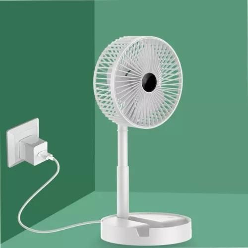 Folding Rechargeable Fan 2 In 1 Foldable 3 Gear Portable Fan Usb Telescopic Low Noise Fan For Outdoor Household